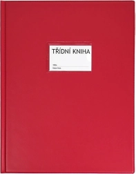 Desky na třídní knihu A4 s okénkem – červené Classic