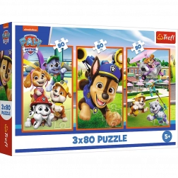 Puzzle 3x80 Psí parta Paw Patrol