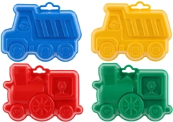 Plastové formičky na písek bábovky 13 cm, 4 barvy