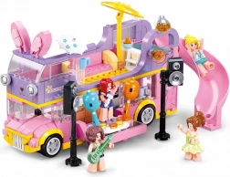 Sluban rock hudební obytný autobus double decker stavebnice