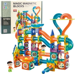 Magnetické stavebnice s kuličkovou dráhou 188 ks MAGIC MAGNETIC BLOCKS