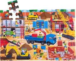 Podlahové puzzle Staveniště 48 dílků