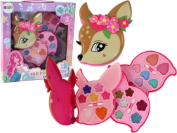 Dětská sada na líčení Jelínek – barevné oční stíny a třpytky