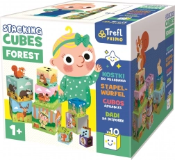 TREFL primo edukativní stohovací kostky les