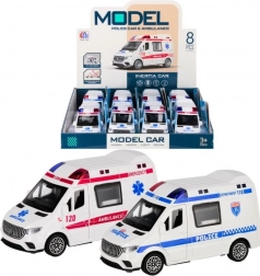 Záchranné auto se světelnými a zvukovými efekty