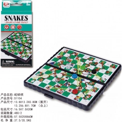 Magnetická cestovní hra Hadí a žebříky