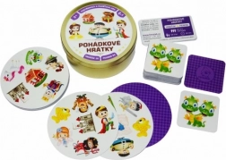 Pohádkové hrátky 2v1 – společenská karetní hra v plechové krabičce