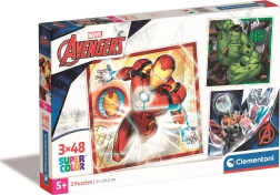 sada puzzle 3×48 dílků MARVEL AVENGERS CLEMENTONI