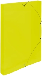 Krabice s gumou na dokumenty A4 žlutá