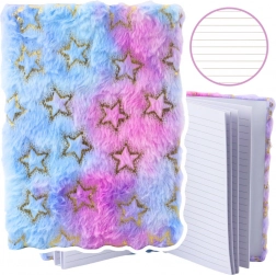 Plusový sešit s motivem zlatých hvězd v pastelových barvách A5