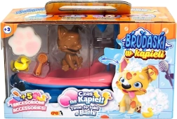 Interaktivní koupací sada s pejskem corgi – bílý a žlutý