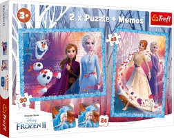 Puzzle 2v1 a pexeso – Frozen 2