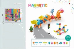 Magnetické 3D stavebnice, 80 dílů