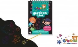 Vyškrabovací barevné poznámkové listy 10×14 cm, 10 ks