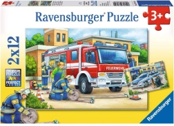 Puzzle RAVENSBURGER policie a hasiči 2×12 dílků