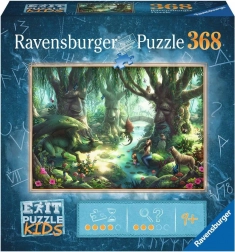 Ravensburger Exit Kids puzzle: magický les, 368 dílků
