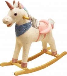 Houpací jednorožec s efekty duhový 74 × 33 × 65 cm