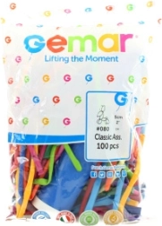 Modelovací balonky Gemar s pumpičkou - 100 ks