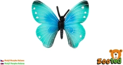 Tropický motýl Morpho Helena Zooted, plastová figurka 7 cm
