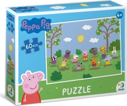 Puzzle PRASÁTKO PEPPA – zábava na sluníčku, 60 dílků