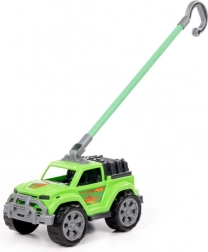 Tlačné auto pro děti se zelenou rukojetí – off-road