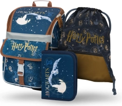 Školní set Harry Potter Bradavice: aktovka, penál, sáček