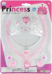Sada pro princeznu – korunka, náhrdelník, náušnice a prsten