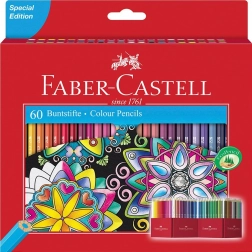 Klasické dřevěné pastelky FABER-CASTELL, 60 ks
