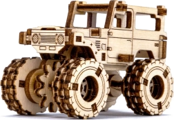 Dřevěné 3D puzzle – model monster truck inspirovaný TOYOTA FJ40
