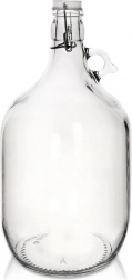 Skleněný demižon s klipem 5 l