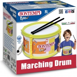 Pochodový buben s paličkami a popruhem