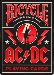 Hrací karty Bicycle inspirované AC/DC