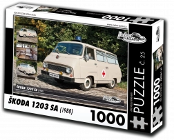 Puzzle Retro-Auta Škoda 1203 SA 1000 dílků