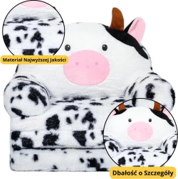 Dětské Rozkládací Křeslo Kůra 3-úrovňové bíločerné