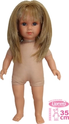 Llorens Elena realistická panenka s měkkým látkovým tělem 35 cm