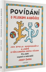 Knížka Povídání o pejskovi a kočičce, CZ text, 20 × 26 cm