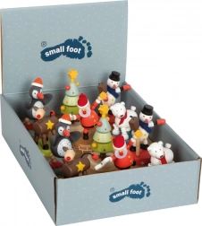 small foot vánoční a zimní tančící dřevěná figurka