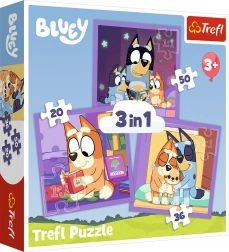 Puzzle TREFL Seznamte se s Bluey 3v1