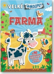 Velké samolepky farma – kreativní kniha se samolepkami a maskami