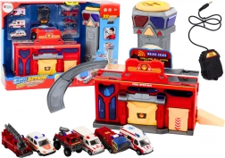 Záchranné centrum s hasiči a nemocnicí – sada vozidel 6 ks