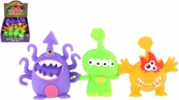 Antistresový mačkací mimozemšťan – slizová hračka 8–9 cm, 3 barvy