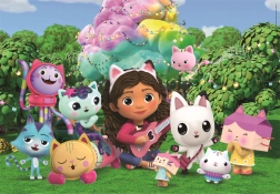 Puzzle Gábinin kouzelný domek: Na zahradě MAXI 24 dílků