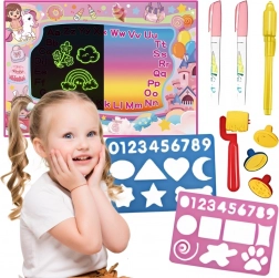 Woopie vodní kreslicí podložka 2v1 XXL 100 × 70 cm se svítícím efektem