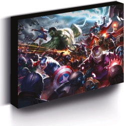 Svítící LED obraz MARVEL 30 × 40 cm