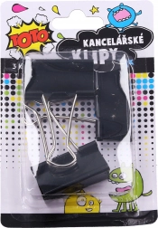Kancelářské klipy 41 mm, sada 3 ks