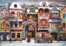 Puzzle zimní večer 1000 dílků