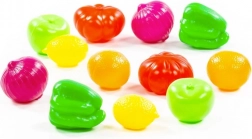 sada potravin z přírody – ovoce a zelenina 6 cm, 12 ks