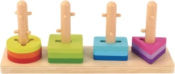 Dřevěný montessori sorter tvarů TOOKY TOY