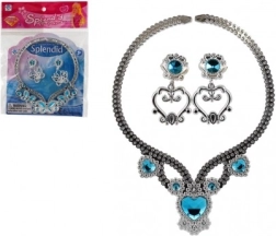 Dětská třpytivá sada šperků – náhrdelník a náušnice
