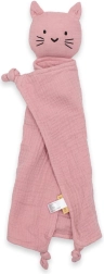 Mušelínový usínáček New Baby kočička růžová